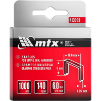 Скоби для меблевого степлера 6мм тип 140 1000 шт MTX 413069