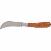 Нож садовый, 170 мм, складной, изогнутое лезвие, деревянная рукоятка PALISAD 790018