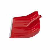 Лопата снеговая красная, 400 х 420 мм, без черенка, пластик, алюминиевая окантовка СИБРТЕХ 61617